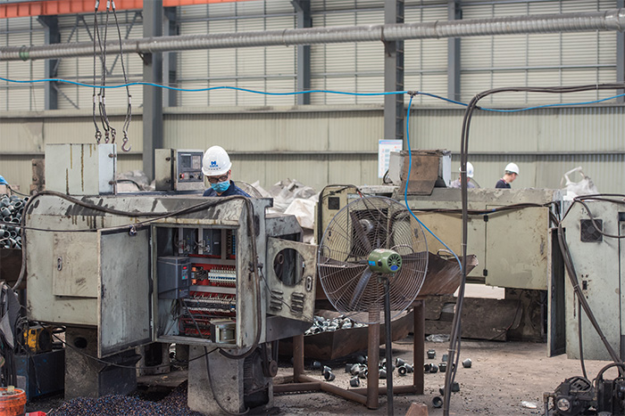 崇左网架配件-锥头加工车间