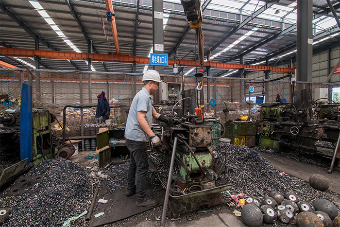 崇左网架配件-螺栓球加工车间